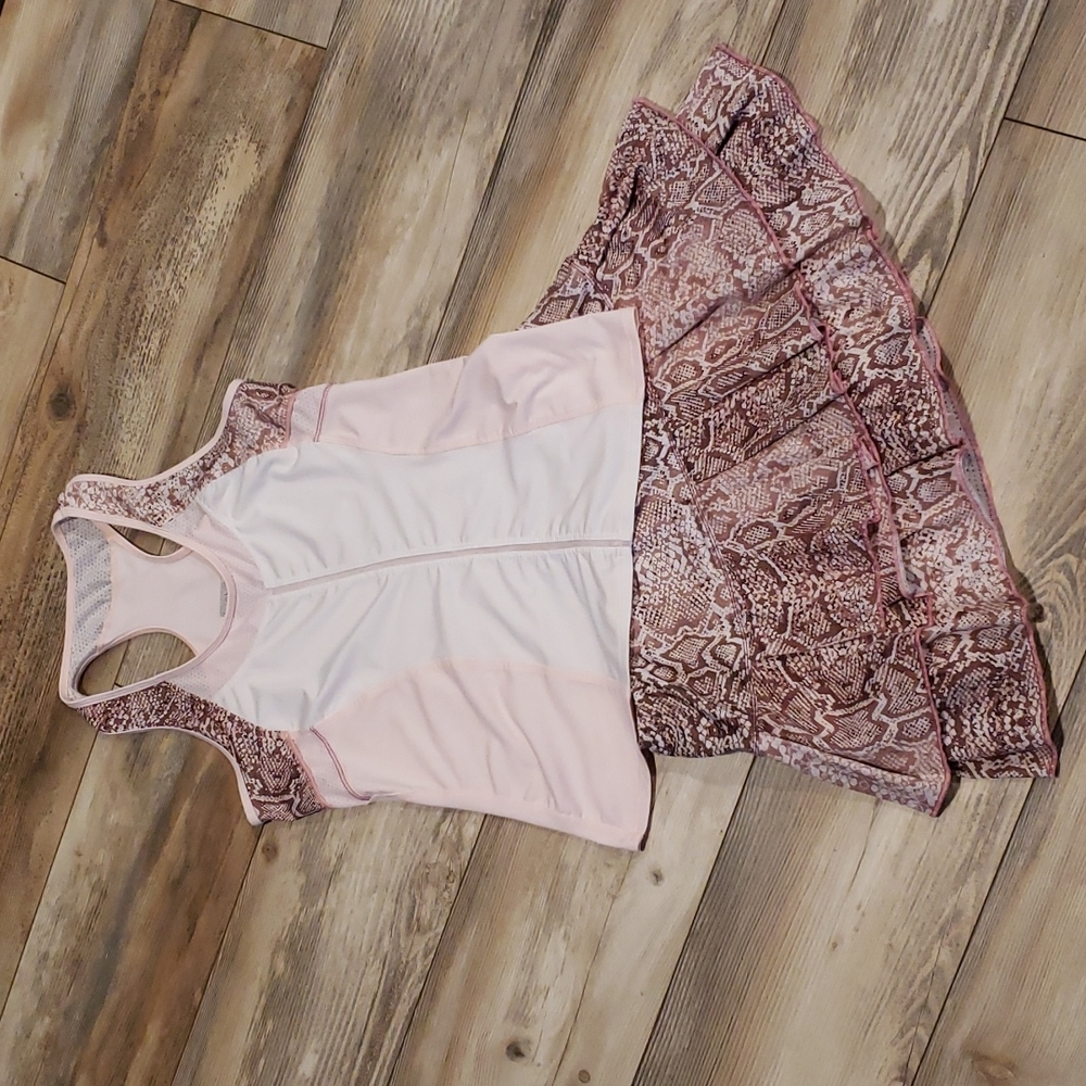 Stunning python print Lucky in Love tennis outfit